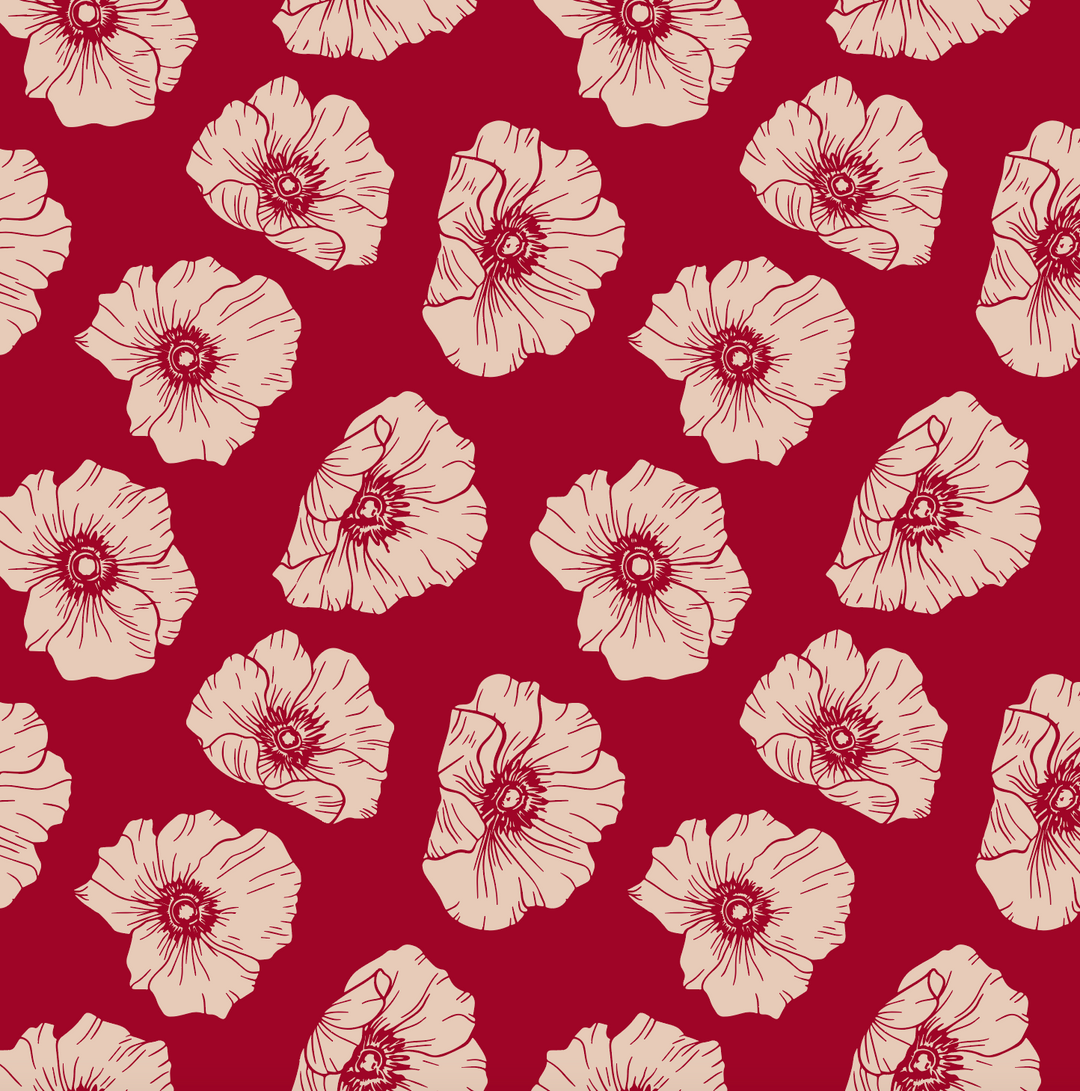 Teak Top in Summer Poppy